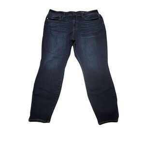 Judy Blue Women's Size 24W Skinny Fit Jeans High Rise Dark Wash Stretchy #UV11-7